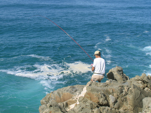 À pesca no Coice de Porco